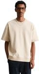 T-Shirt MARC O'POLO DENIM "aus schwerem Interlock Jersey", Herren, Gr. S, beige