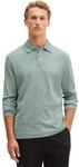 Langarm-Poloshirt MARC O'POLO "aus reiner Bio-Baumwolle", Herren, Gr. M, gr&uuml;n (faded