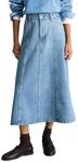 Jeansrock MARC O'POLO DENIM "aus Bio-Baumwoll-Denim", Damen, Gr. XXS, blau (medium