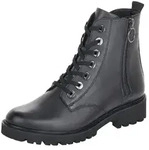 Schn&uuml;rstiefelette REMONTE, Damen, Gr. 36, w&auml;rmend, blau (dunkelblau), Leder,
