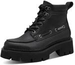 Tamaris Schn&uuml;rstiefelette Blockabsatz, Plateau, Schn&uuml;rstiefelette mit &Ouml;sen und