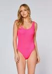 Badeanzug CHIEMSEE, Damen, Gr. 36, pink (knockout pink), Baumwollmischung,