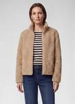 Fellimitatjacke RABE, Damen, Gr. 52, beige (biskuit), Pl&uuml;sch, Obermaterial: 100%