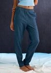 Jogger Pants H.I.S, Damen, Gr. 40/42, N-Gr, blau (jeansblau), Obermaterial: 65%