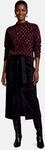 Strickpullover ZERO "Damen mit Muster", Damen, Gr. 42, braun (schwarz, braun), Stoff,