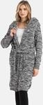 Cardigan CIPO & BAXX "WP239", Damen, Gr. L, grau, 100% Baumwolle, meliert, regular