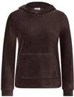 Cecil Kapuzensweatshirt, Cord-Qualit&auml;t, mit Elasthan, K&auml;ngurutasche