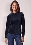 Kapuzenshirt CECIL, Damen, Gr. S (38), blau (urban dunkelblau), Web, 78% Baumwolle,