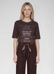 Rundhalsshirt RABE, Damen, Gr. 36, braun (ros&eacute;), Jersey, Obermaterial: 100%