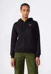 Kapuzensweatjacke CHAMPION "SPORTWEAR ZIP-UP HOODIE Slim Fit", Damen, Gr. L, schwarz