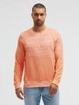 Sweater CAMP DAVID, Herren, Gr. S, orange (mellow orange), Sweatware, Material: