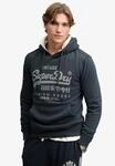 Kapuzensweatshirt SUPERDRY "VL CLASSIC HOOD", Herren, Gr. S, grau (eclipse navy),