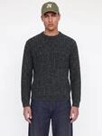 Jack & Jones Rundhalspullover "JJJAXON KNIT CREW NECK" Materialmix, normal
