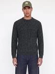 Rundhalspullover JACK & JONES "JJJAXON KNIT CREW NECK", Herren, Gr. L, schwarz (sky