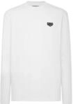 T-Shirt PHILIPP PLEIN "Langarm-Rundhals-T-Shirt", Herren, Gr. XXL, wei&szlig; (01, wei&szlig;),