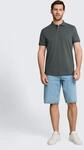 Poloshirt TOM TAILOR "Regular", Herren, Gr. XL, grau (schwarzest olive), Single