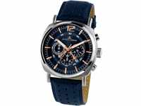 Chronograph JACQUES LEMANS "Lugano" Armbanduhren blau (braun, dunkelblau) Herren