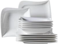 M&Auml;SER Tafelservice "Geschirr-Set La Musica" Teller Set, wei&szlig;, Made in Germany, 12