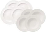 Villeroy & Boch Geschirr-Set "Geschirr For Me 8er Set wei&szlig;" Sp&uuml;lmaschinengeeignet,