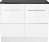 KOCHSTATION Unterschrank "KS-Brindisi" 100 cm breit, viel Stauraum