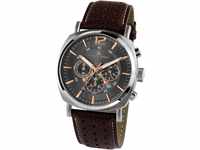 Chronograph JACQUES LEMANS "Lugano" Armbanduhren braun (braun, grau) Herren Uhren