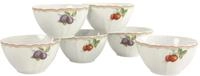 CreaTable M&uuml;slischale "Flora Orchard" 6 Stk. aus Porzellan Salatschale,...