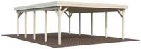 Palmako Doppelcarport "Karl" Massivholz natur