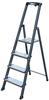 KRAUSE Stehleiter "Securo" Leitern Alu eloxiert, 1x4 Stufen, Arbeitshöhe ca. 285 cm