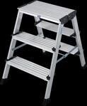 KRAUSE Klapptritt "Treppo" Aluminium, 2x3 Stufen, Arbeitsh&ouml;he ca. 265 cm