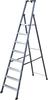 KRAUSE Doppelleiter "SePro D" Leitern Alu eloxiert, 2x8 Stufen, Arbeitshöe ca....