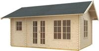 Gartenhaus SKANHOLZ "Esbjerg 1", beige (natur), Fu&szlig;boden im Gartenhaus,