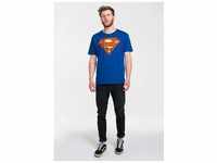 T-Shirt LOGOSHIRT "Superman" Gr. XS, blau Herren Shirts T-Shirts