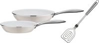 GSW Pfannen-Set "CERAMICA color" Aluminium Set, 1x Bratpfanne &Oslash; 24 cm, 1x Bratpfanne
