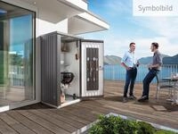 Biohort Garten-Ger&auml;teschrank "Gr. 90, verschiedene Farben" aus Metall mit hohem