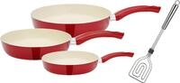 GSW Pfannen-Set "CERAMICA beige" Aluminium Set, 1x Bratpfanne &Oslash; 20 cm, 1x Bratpfanne