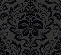 living walls Vliestapete "Black & White" Barock gemustert ornamental...