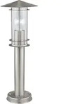 EGLO Stehlampe "Lisio Au&szlig;en-Wegelampe, Stehlampe, Wegeleuchte, silber, E27, IP44",