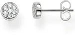 Paar Ohrstecker THOMAS SABO "Sparkling Circles", bunt (silberfarben, wei&szlig;,