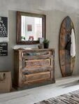 SIT Schuhkommode "RIVERBOAT aus Altholz mit 2 Klappen & Schublade Vintage" Stauraum