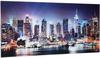 Glasbild PLACES OF STYLE "New York City-Times Square" Bilder Gr. B/H: 100 cm x...