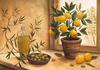 Kunstdruck HOME AFFAIRE "A. S.: Olive and lime" Bilder Gr. B/H: 99 cm x 69 cm,...