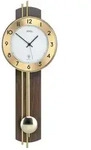 Funk-Pendelwanduhr AMS "F5266/1", braun (nussbaumfarben), Wanduhren, B/H/L:...
