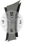 Wanduhr AMS "9400", grau (silberfarben, anthrazit), Wanduhren, B/H/L: 6cm x...