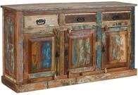 SIT Sideboard "Jodhpur aus Altholz mit 3 T&uuml;ren & 3 Schubladen - Vintage" Jedes