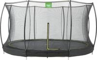 Gartentrampolin EXIT "Silhouette Ground", schwarz (schwarz, schwarz, gr&uuml;n),