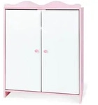 Puppenkleiderschrank PINOLINO "Jasmin", rosa (wei&szlig;, rosa), Puppenm&ouml;bel,