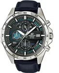 Chronograph CASIO EDIFICE, schwarz (blau, schwarz), Armbanduhren, Herren,