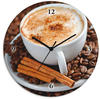 Artland Wanduhr "Cappuccino - Kaffee", wahlweise mit Quarz- oder Funkuhrwerk,...