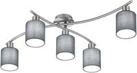 TRIO LEUCHTEN Deckenleuchte "Garda", grau, 5, &Oslash; 9,5cm H: 22cm, Leuchten, schwenkbar,