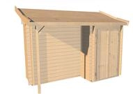 weka Garten-Ger&auml;teschrank Anbauschrank mit Schleppdach f&uuml;r klassisches Stecksystem